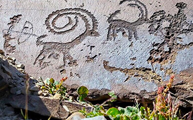 Patterned stones image