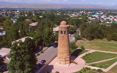 Uzgen minaret image